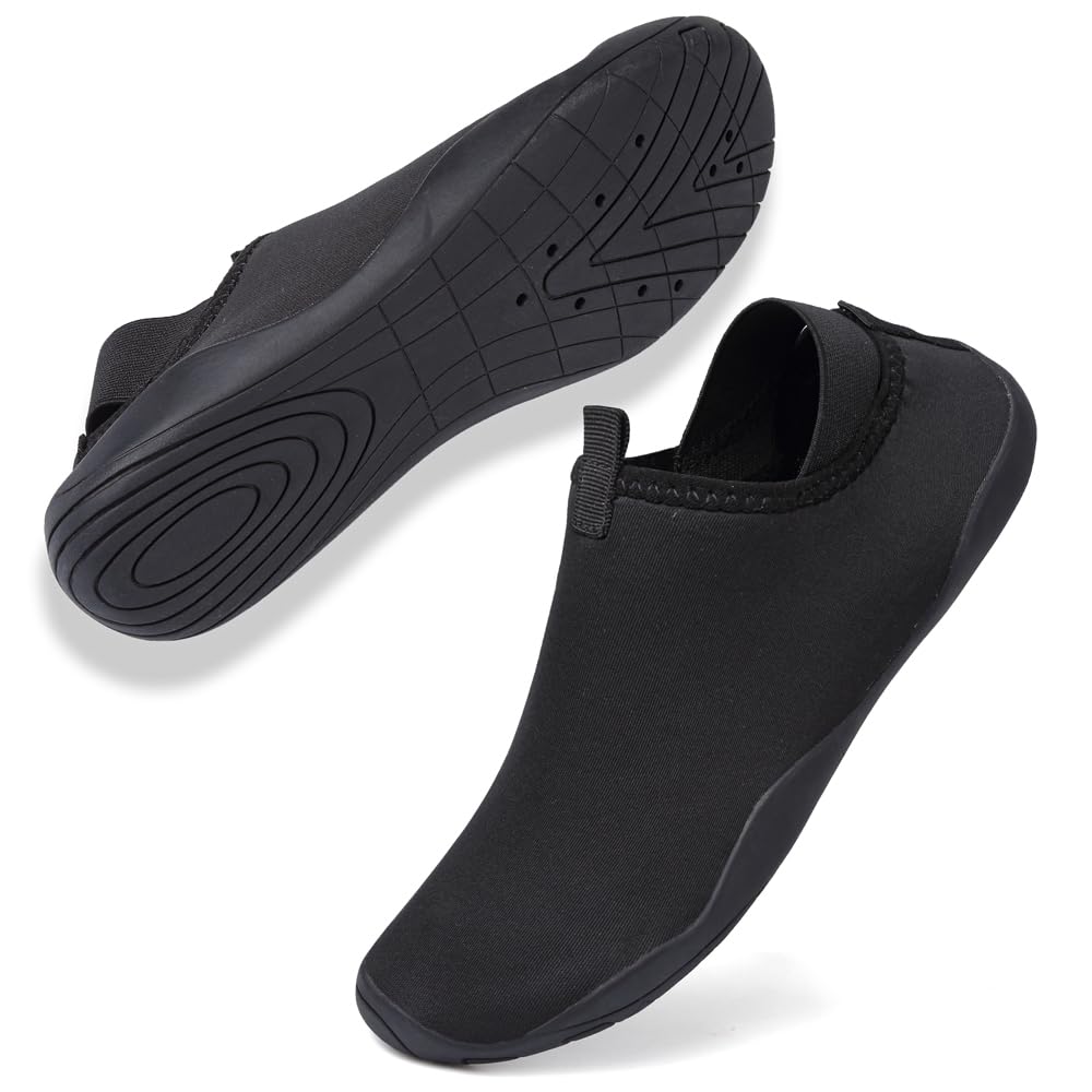 Rokiemen Escarpines para Hombre Zapatos de Agua Barefoot Zapatillas Minimalista Aire Libre Zapatillas de Deportes Zapatos de Playa Beach Surf Yoga Secado Rápido Antideslizante