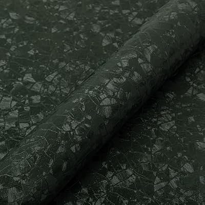 Abyssaly Dark Green Peel and Stick Wallpaper - Modern Textured Wall Paper Thicken- Removable Self Adhesive Vinyl Wrap Waterproof Contact Paper for Cabinet Bedroom Bathroom Home Decor 118"x 15.7"
