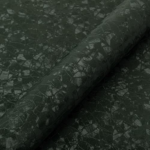 Abyssaly Dark Green Peel and Stick Wallpaper - Modern Textured Wall Paper Thicken...