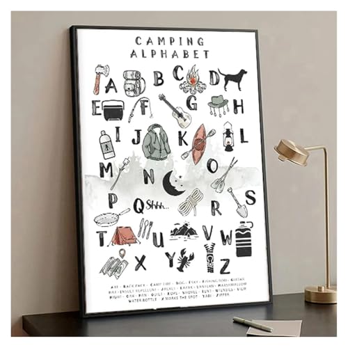 Impression sur toile moderne alphabet déco murale enfant