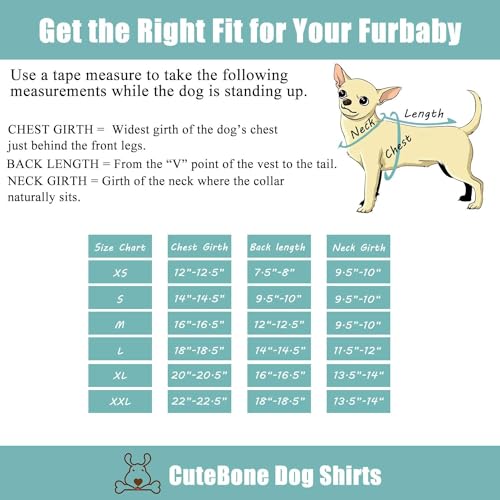 Image of CuteBone Soft Dog Shirt Birthday Lightweight Small Puppy T-Shirts Pet Clothes Breathable Tee Vest Stretchy Outfit Cat Apparel