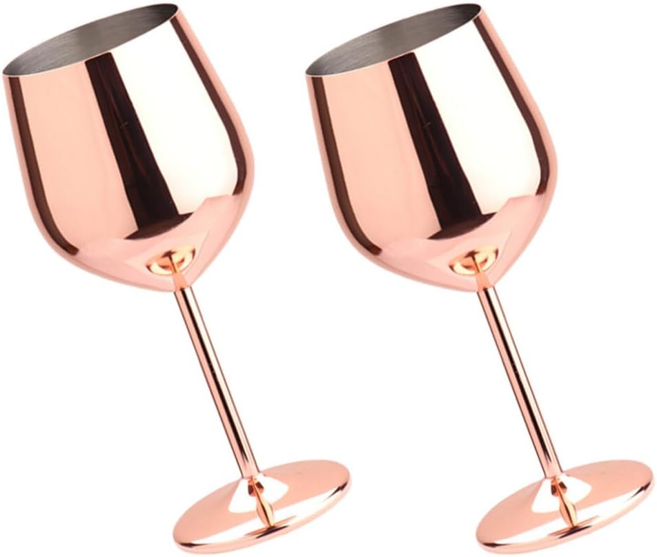 2pcs Unbreakable Stainless Steel Wine Goblets Shatterproof Cocktail Cups for Weddings Parties and Gatherings Safe and Lightweight Drinkware Finish