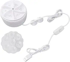 Mini Máquina de Lavar, Lavadora de Turbinas Ultrassônicas Mini Máquina de Lavar Roupa USB Portáteis para Roupas de Roupas, 5V 60W Small Washing Machine para Camping de Negócios
