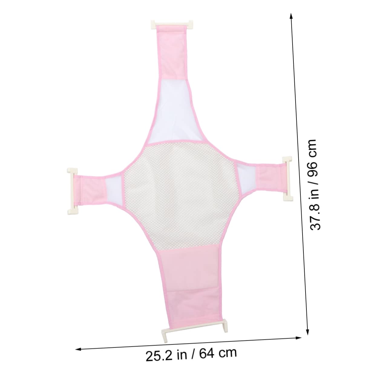 SUPVOX Mesh Bath Bed Collapsible Newborn Tub Outlet Plugs Proof Bathing Support Net Mesh Comfortable Safe Bathing for Infants (Anti-Slip)