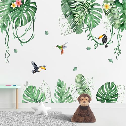 Vinilos Decorativos Mfault Plantas Tropicales 35x12 in