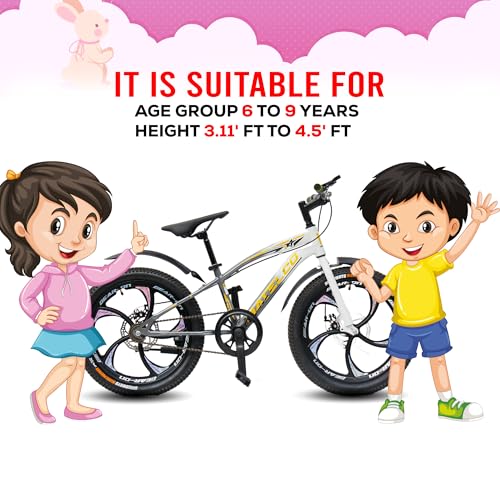 Image of MATELCO Urbano A20 MAGWHEEL 20 inch Kids Cycle (White Gray)
