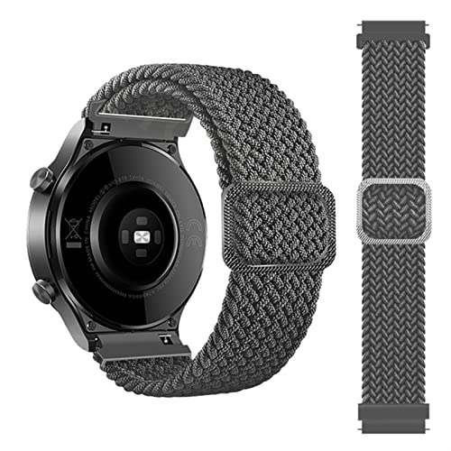 Bracelet Solo Loop 22mm universel nylon tressé montre connectée Agate