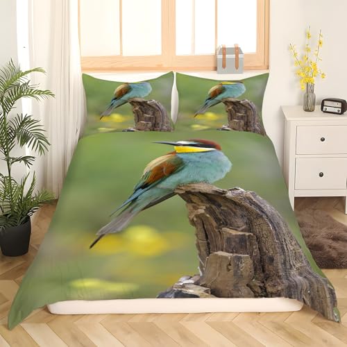 Parure de lit colibri en microfibre douce premium, literie 3 pièces résistante kK1016 - 3