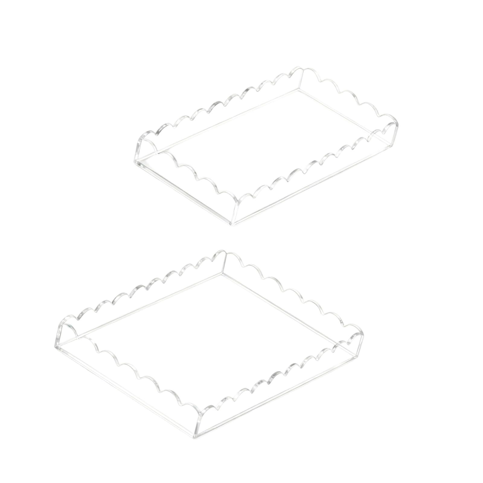 APGLSXY Acrylic Bathroom Tray for Fragrances & Cosmetics Countertop Acrylic Perfumes Tray