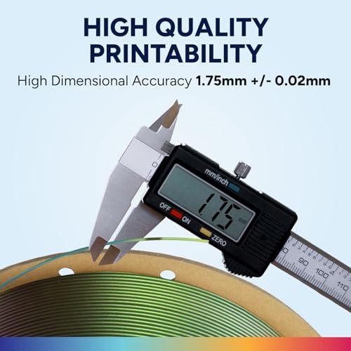 Image of OVERTURE Easy PLA 1.75mm 3D Printer Filament, 1kg Cardboard Spool (2.2lbs), Dimensional Accuracy + /- 0.03mm, Fit Most FDM Printer (Shimmer Bronze)