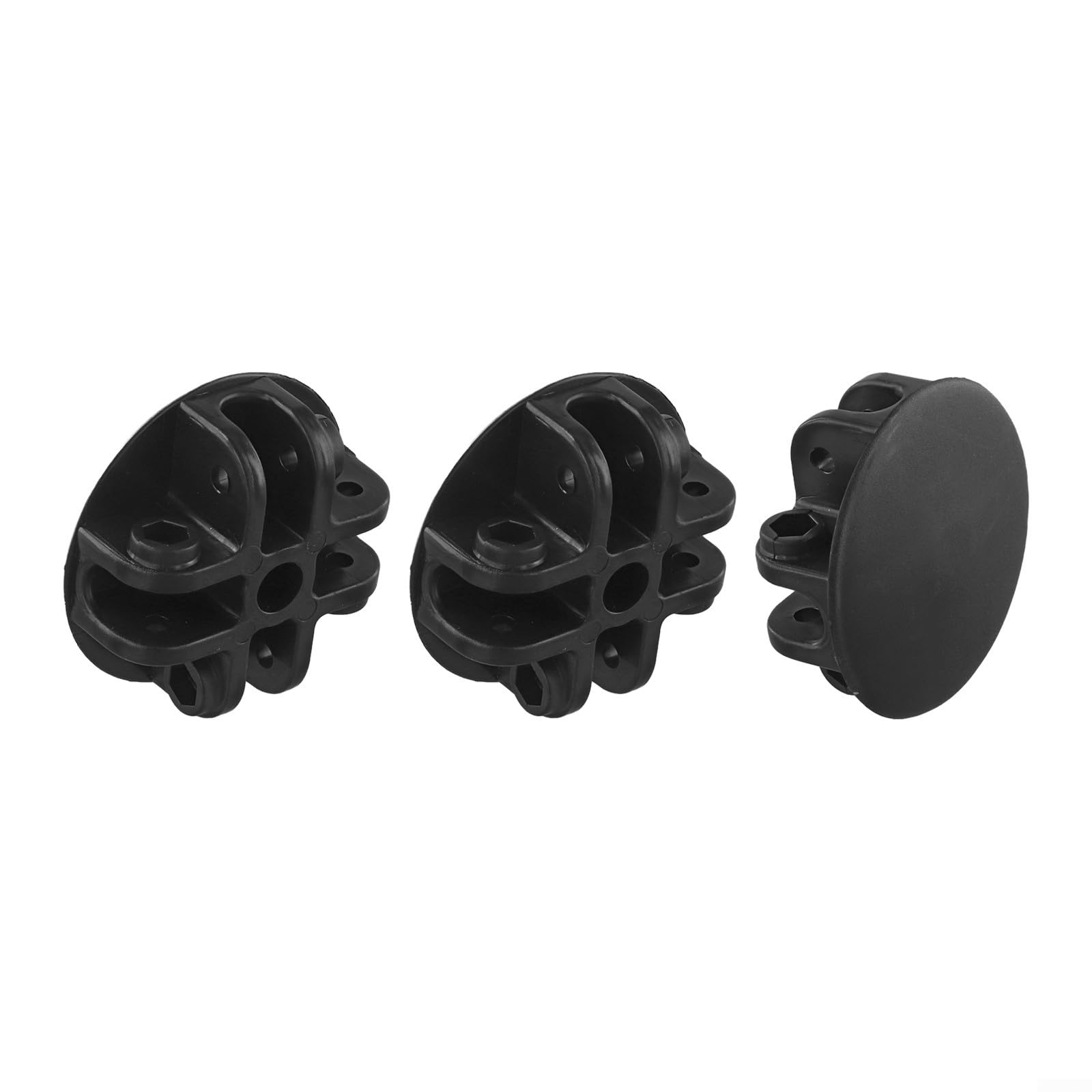 Gazebo Roof Centre Bracket, 4 Way Connector Joint Block, Plastic Gazebo Spare Parts, Black Gazebo Replacement Fitting, Garden Canopy Top Connector,(3pcs)