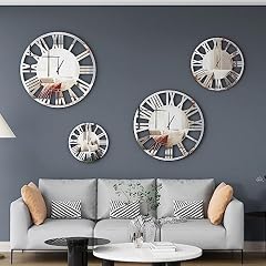 Acrylic Mirrored Large Reflective Wall Clock review image