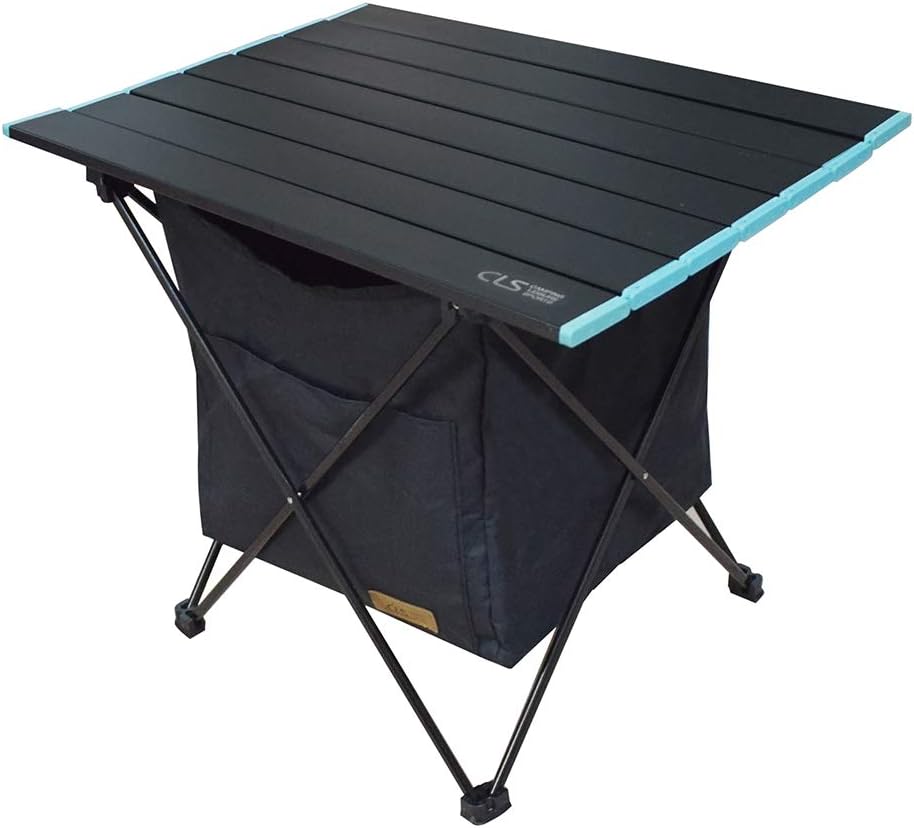 Portable Folding Picnic Table Garden Table Outdoor Camping Table with Storage Bag Lightweight Table with Aluminum Table Top and Carry Bag for Dining, Cutting, Cooking, Picnic, Outdoor, Beach