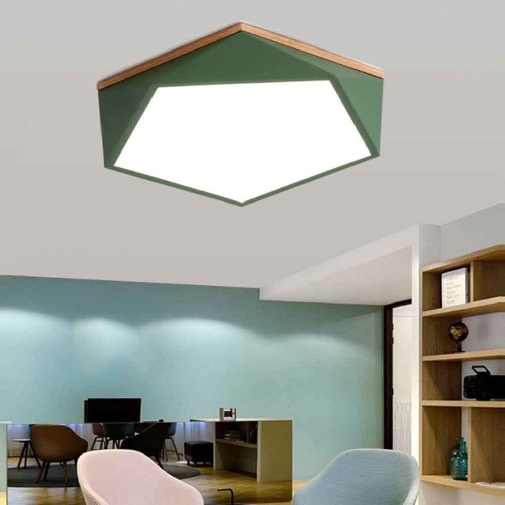 Creative Led Flush Mount Ceiling Light Modern Led Ceiling Lamp Minimalist Energy Saving Ceiling Light Adjustable Three-Color Temperature for Learning Room, Tea Room, Bathroom, Ceiling Light/