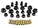 Prothane 7-305-BL Black Rear Link Trailing Arm Bushing Kit
