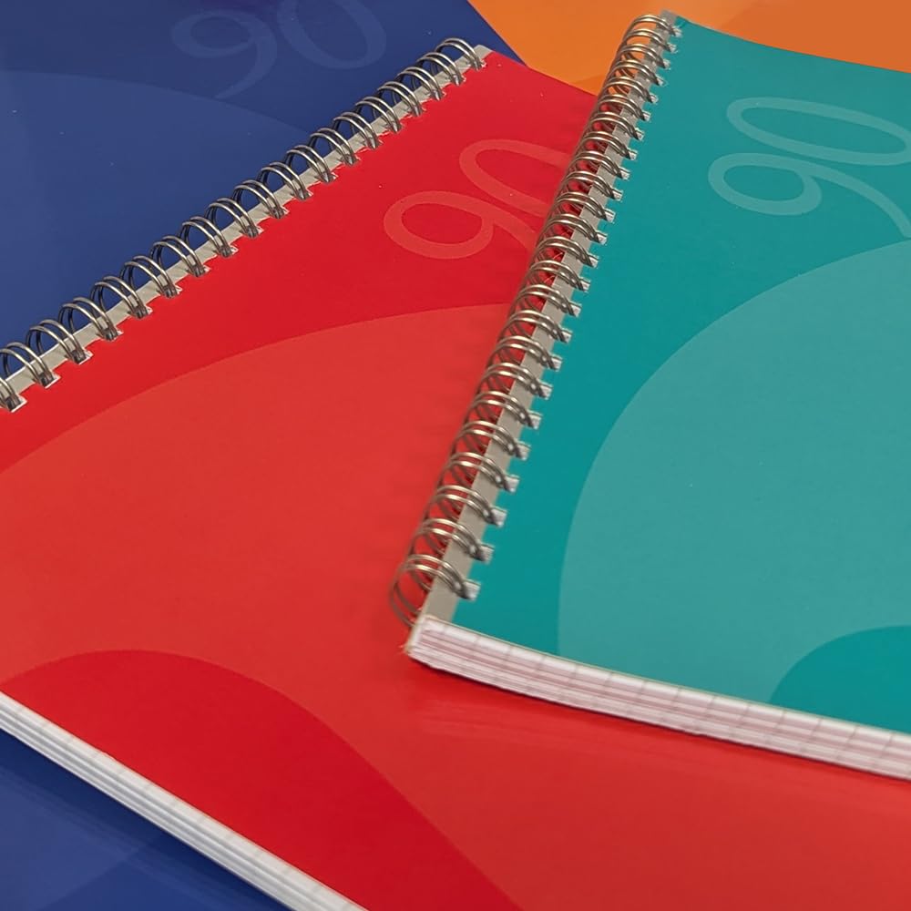 BM BeMore Blocco Spiralato A4 - 60 Fogli Quadretti 5mm, Carta 90 G/mq, 5 Pezzi - Foto 6