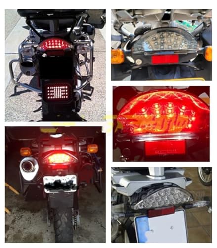 Feu stop motocyclette LED résistant aux vibrations pour remplacer un feu cassé