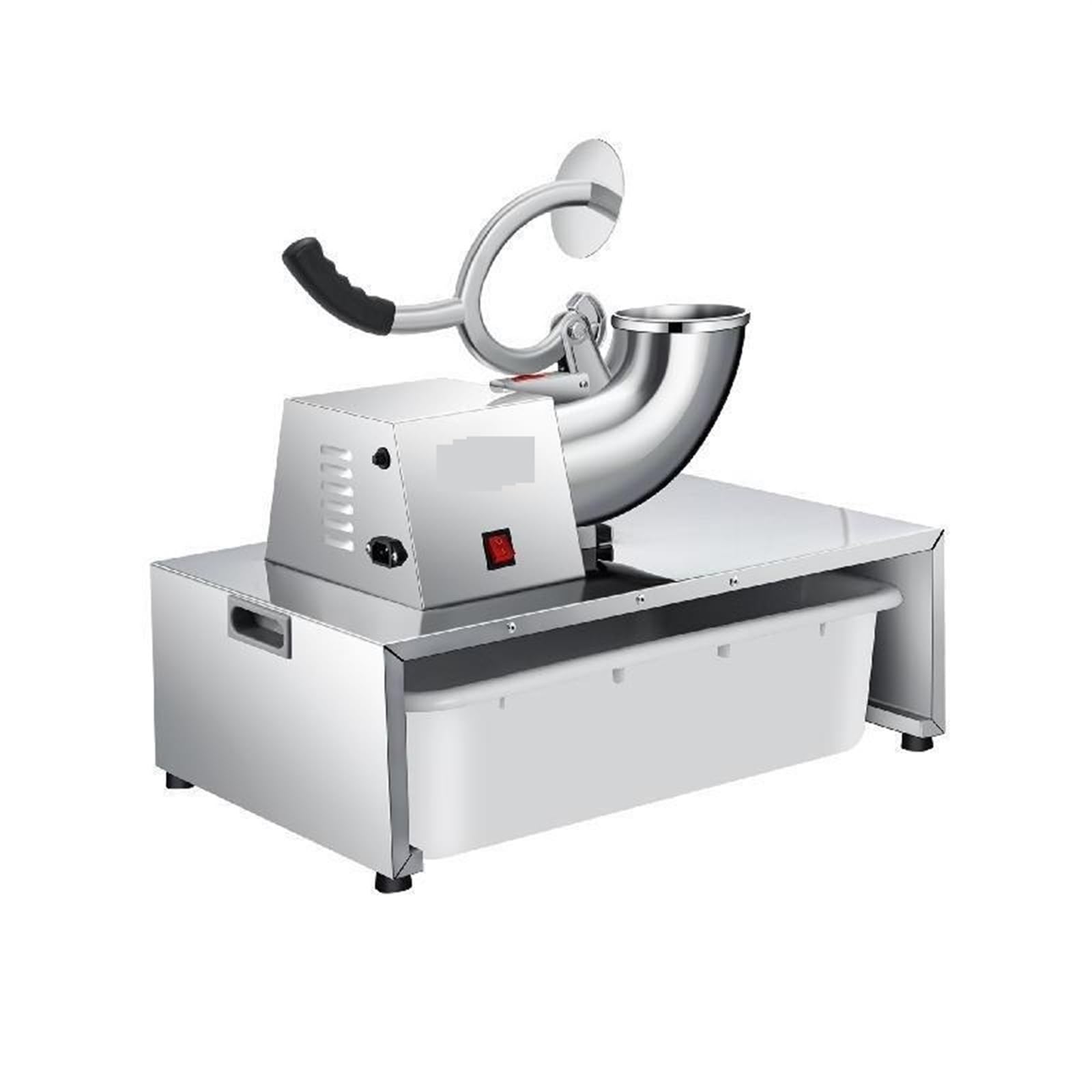 Electric Cube Ice Shaver Granizing Machine 226Kg/H Commercial Snow Cone Chopper Home Slush Crusher Blender Flake Maker