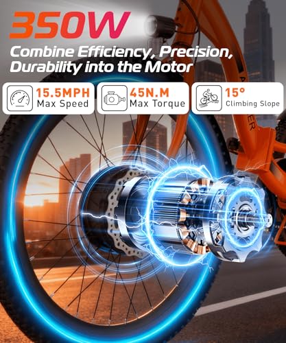 Image of ANCHEER Electric Tricycle for Adults, Peak 600W Folding Electric Trike, 24 inch 499Wh Ebike for Seniors, 15.5MPH Electric Bike, Removable Battery, 3 Wheel, LCD, Rear Differential, Basket