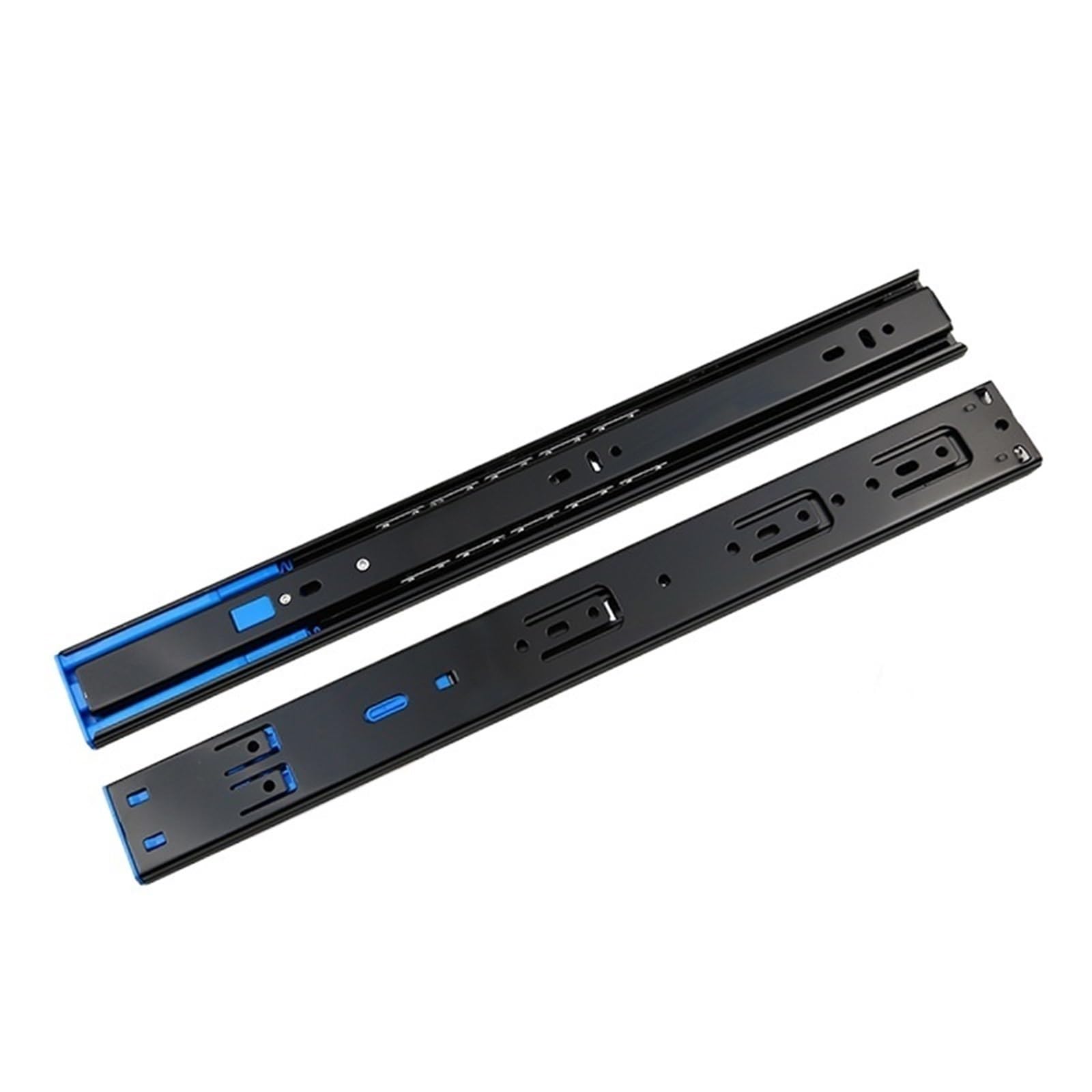 Oumifand 12Inch 4512 Buffer Slide Rail Silent Steel Ball Double Spring Damping Track Triple Folding 2Pcs(12Inch)