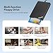 Floppy Disk Reader 3.5 inch External USB A&C Floppy Disc Drive 3 1/2 Floppy Disk Drive/Converter/Player/Reader/Transfer for Laptop Desktop PC Compatible with Windows 11/10 (Frosted Texture)