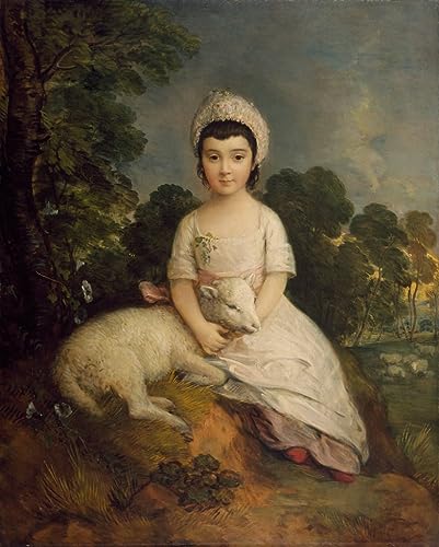 Peinture Gainsborough portrait Isabelle Franks affiche art de prestige