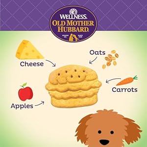 Wellness old mother hubbard grillin grub dog biscuits natural seasonal summer inspired treats bacon cheese hickory smoke flavor 6 ounce bag  urban country home decor