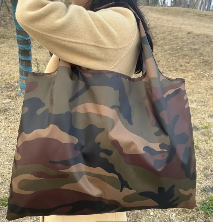 Leopard Print Pattern, Foldable Shopping Bag, Reusable Tote Bag, Beach Bag, Everyday Bag4