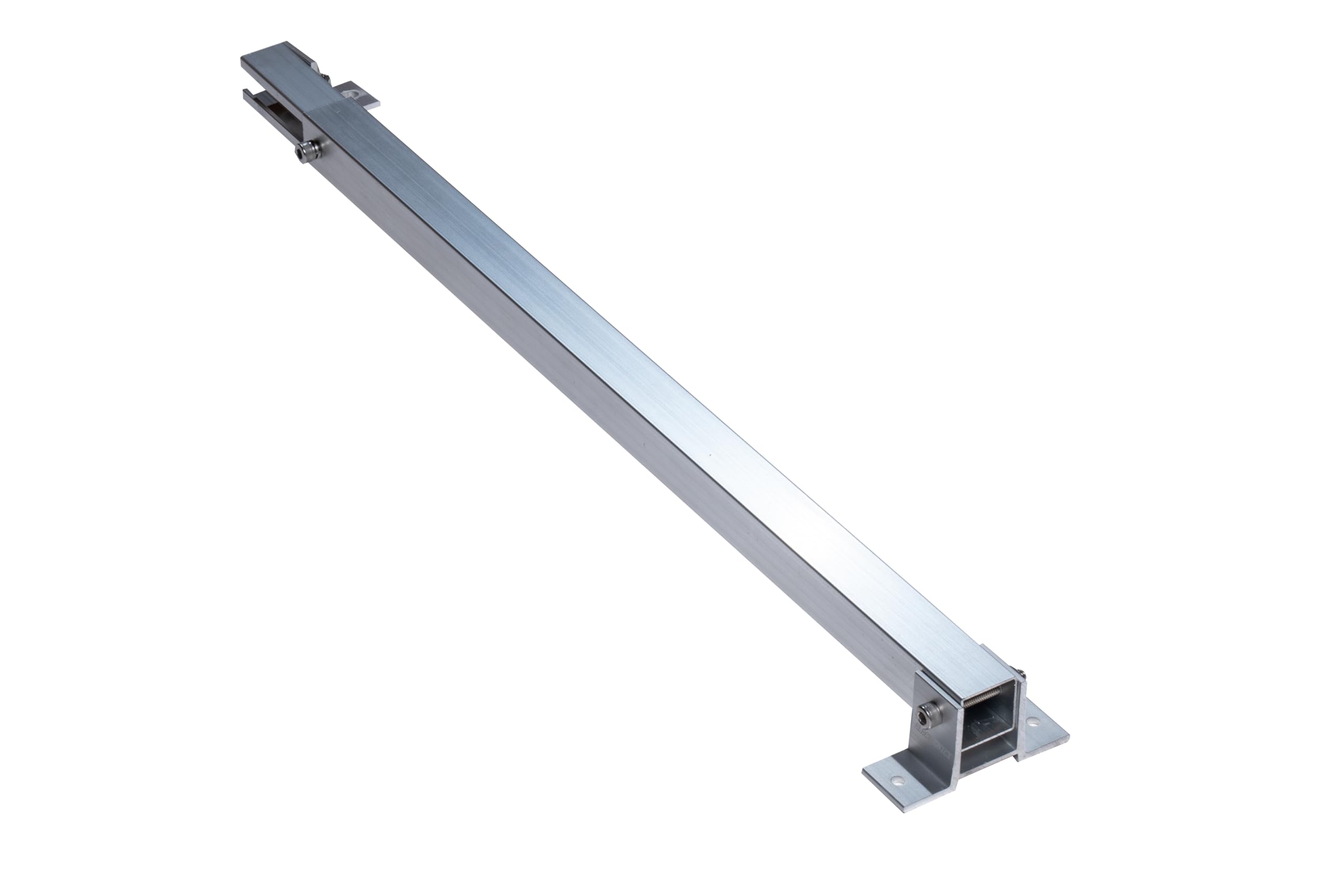 Solarmodul Halterung für Balkonkraftwerk Silber (30-60°) 2 Panele, Aufständerung für Solarpanel, Verstellbare Solar Halterung, Aluminiumrahmen für Photovoltaikanlagen, Wetterfest und Robust, 19% Mwst