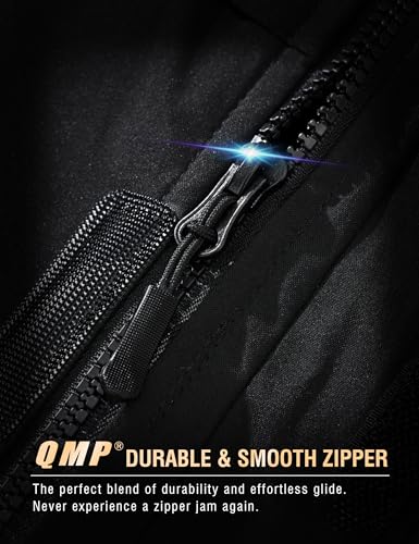 Image of QMP Winter Jackets For Men with Hoode Ski Snow Snowboarding Waterproof Fleece Liner Coats Windproof Raincoat 6 Pockets