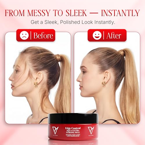 Cera para cabello extra fuerte Edge Control Aqua 150 ml set 5 miniatura 4