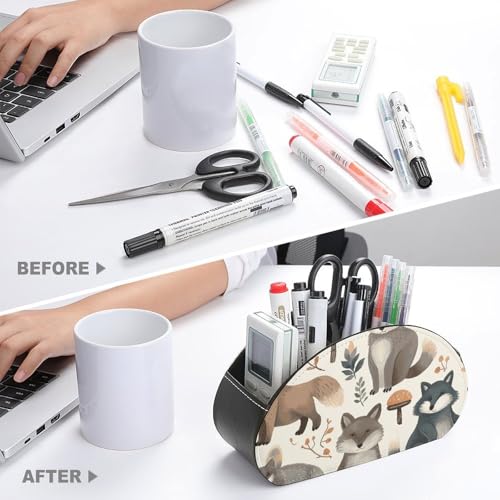 Rangement télécommande cuir 5 compartiments pour ne plus rien chercher