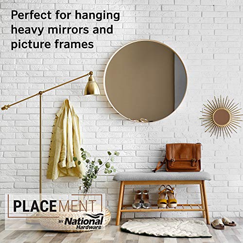Image of National Hardware N260-144 Heavy Duty Mirror & Picture Hanger in Mill, 18 inch