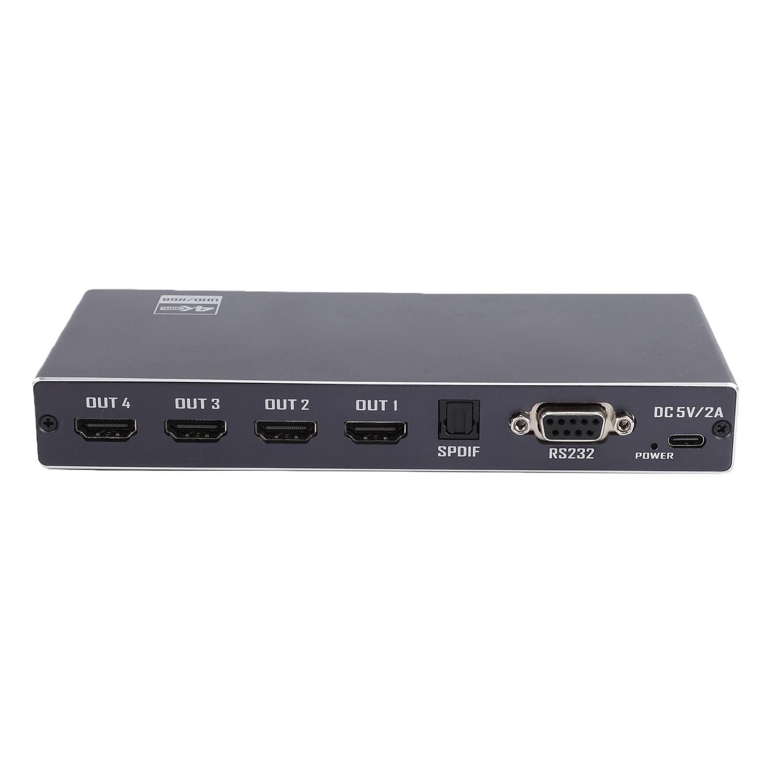 Controller per videowall 4K 2x2 con robusto design in metallo. | Controller da parete USB-C per TV, DVI multimediale HD a 30 Hz, 13 modalità di giunzione, rotazione di 90°, Plug and Play