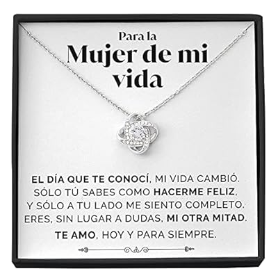 SOFIA FERRER regalos para tu novia originales, regalo aniversario pareja, collar cumpleaños mujer, colgante plata esposa, romántico, navidad, san valentín, bodas, enamorados (Blanco - Mujer) | Ya disponible en tu tienda friki favorita! En mundofriki.es!