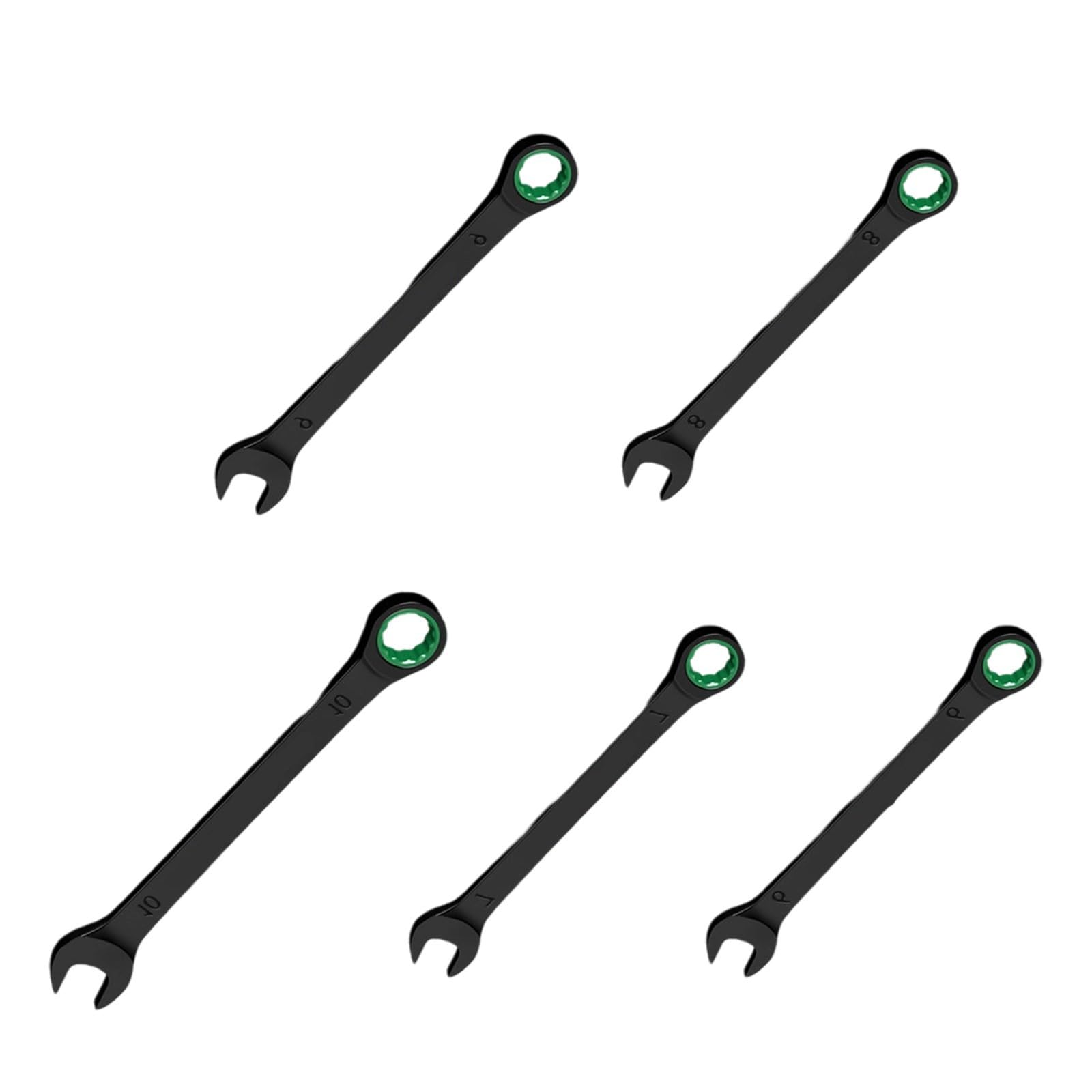 Rgybao 6 To 10Mm Multipurpose Ratcheting Wrench Spanner Tool Combining Box End With Open End Accessibility For Tight Space Industrial