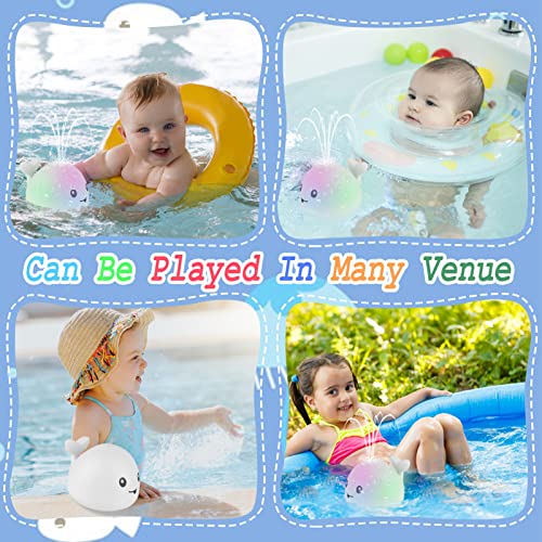 Bath Toys For Toddlers 1-3-Whale Bath Toy Sprinkler,Bath Toy For Infants 6-12 Months,Light Up Bath Toy For Toddlers Age 2-4 Induction Sprinkler Bathtub Shower Toys For Boys Girls Gift For Kids Age 1-6 #TOP2