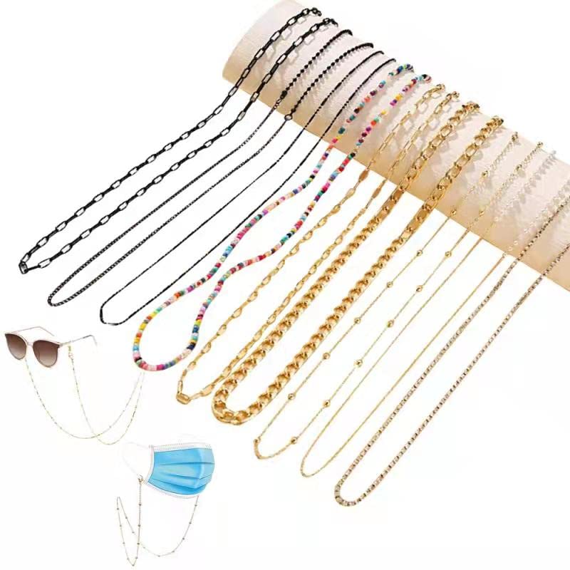 Opiniones y reviews de Cadenas y Cordones para Niño de esta semana. 41 Cadena Gafas 9 Piezas, Cordones para Mascarillas Gafas, Cadena para Gafas Mujeres Hombres Cadenas para Gafas de Sol de Metal Cadenas Gafas con Cristal Cuentas Elegante Gafas Cadena...