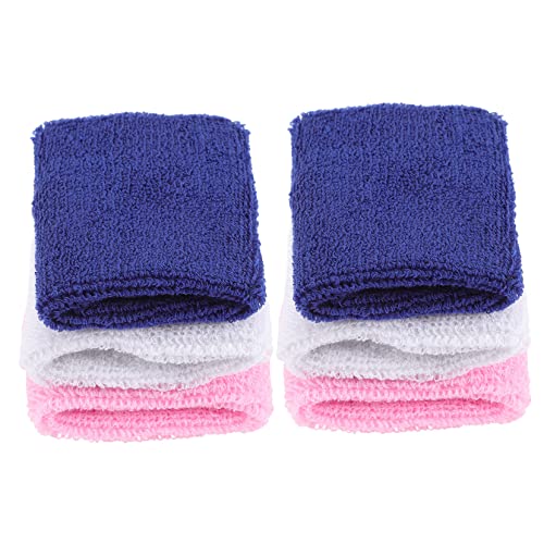 Toddmomy 6Pcs Sports Wristbands for Elastic Basketball Sweatbands Comfortable Wrist Support Suitable for Outdoor Activities