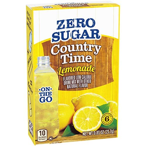 Country Time Zero Sugar On The Go Lemonade Flavored Drink Mix,23.7g