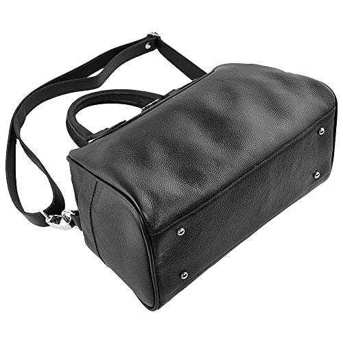 Bolsa Feminina AZALEIA em Couro (Preto)