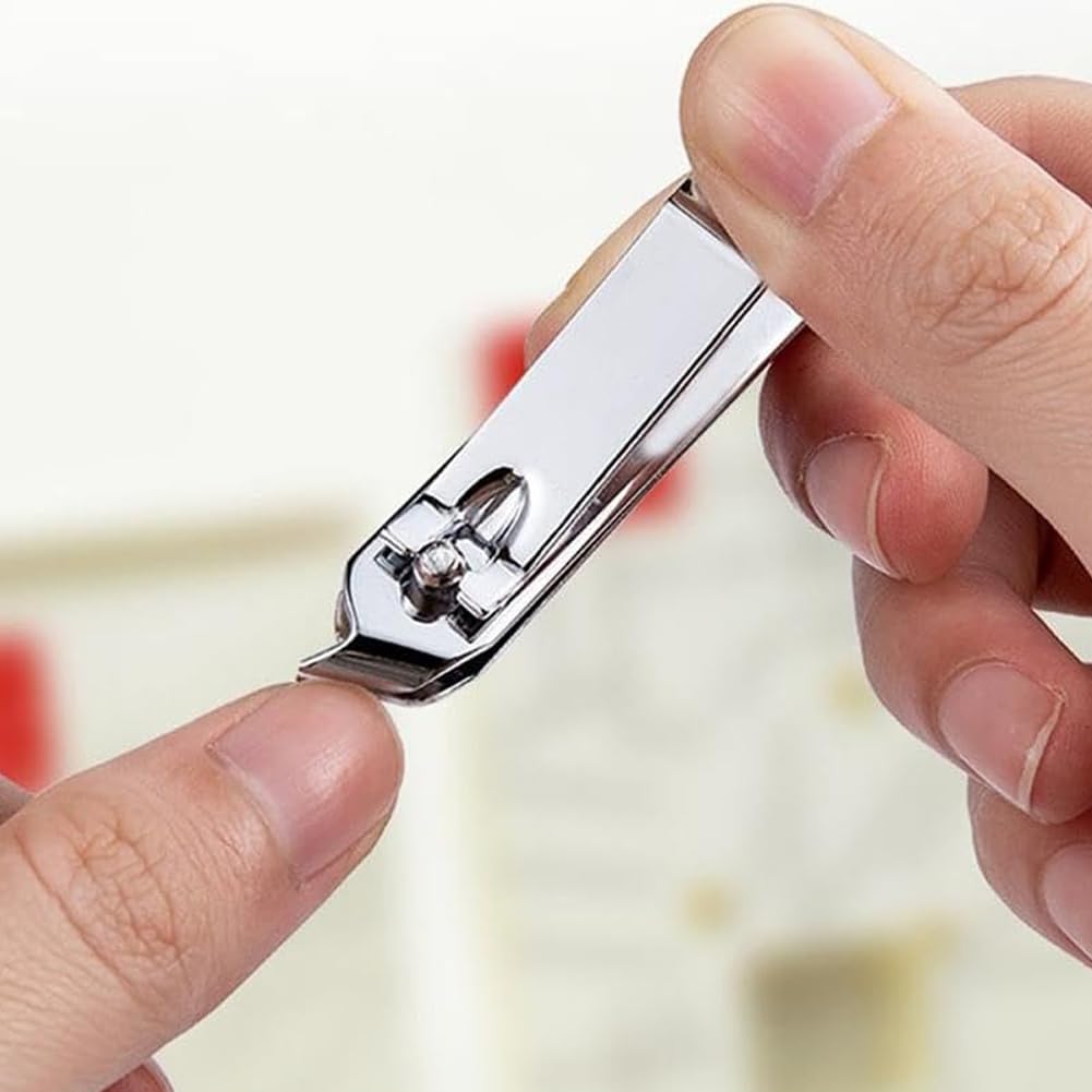 Oblique Shaped Steel Fingernail Toenail Clippers for Fingernail and Toenail Comfortable Nail Cutting Tool Heavy Duty Stainless Steel