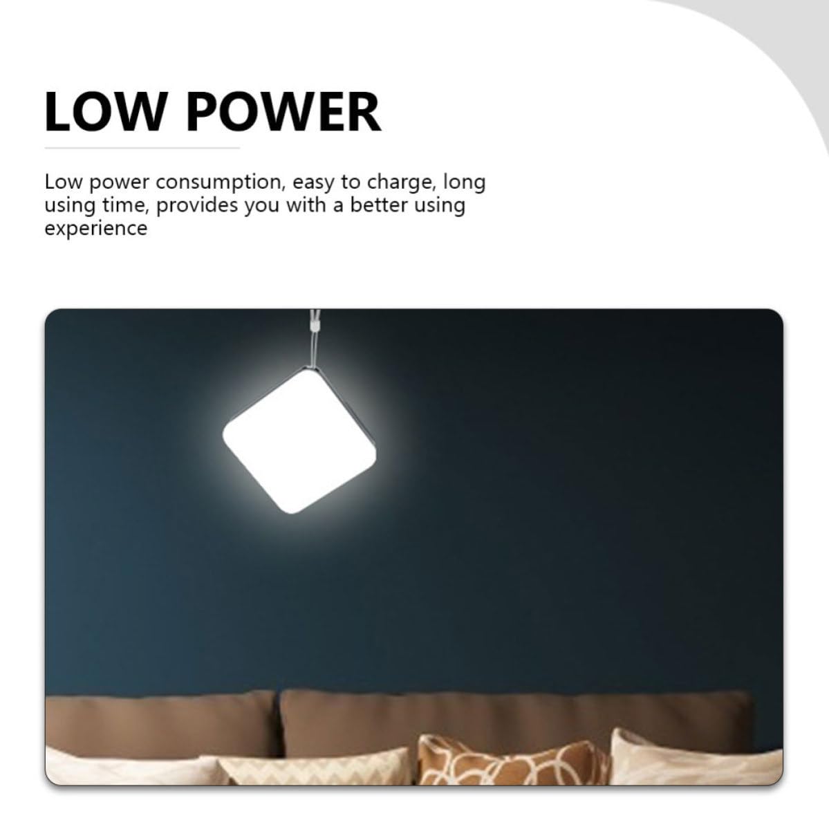 Lanterna da Campeggio LED Portatile Multiuso 13500mah Abs Nero | Ipx5, Doppia Uscita Usb, 1000lm, per Emergenze e Viaggi Outdoor