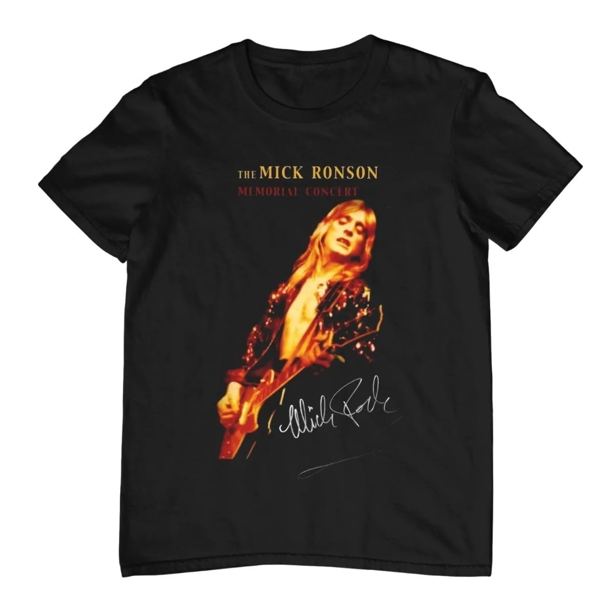 Kswyaak Men's Black Rare Mick Ronson – Memorial Concert Shirtblackm