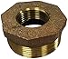 Anderson Metals-38110-3220 Brass Threaded Pipe Fitting, Octogon Bushing, 2" Male x 1-1/4" Female