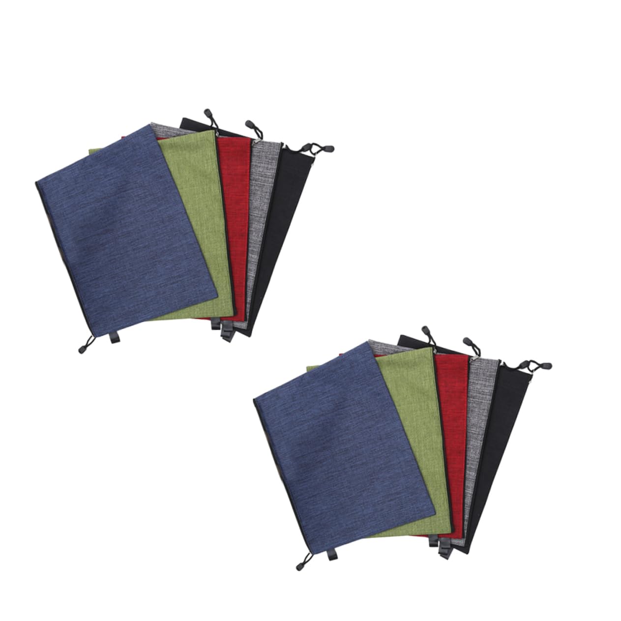 Veemoon 10pezzi Sacchetto Cerniera Borsa Portadocumenti Organizer Portadocumenti Portatile Organizer Per Documenti Borsa Cancelleria Scuola Ufficio Colori