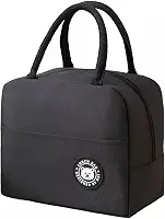 Lancheira Térmica Reutilizável para Marmita – Bolsa Sacola à Prova de Vazamentos, Mantém Alimentos Quentes e Frios, Ideal para Academia, Trabalho e Passeios – (Preto)