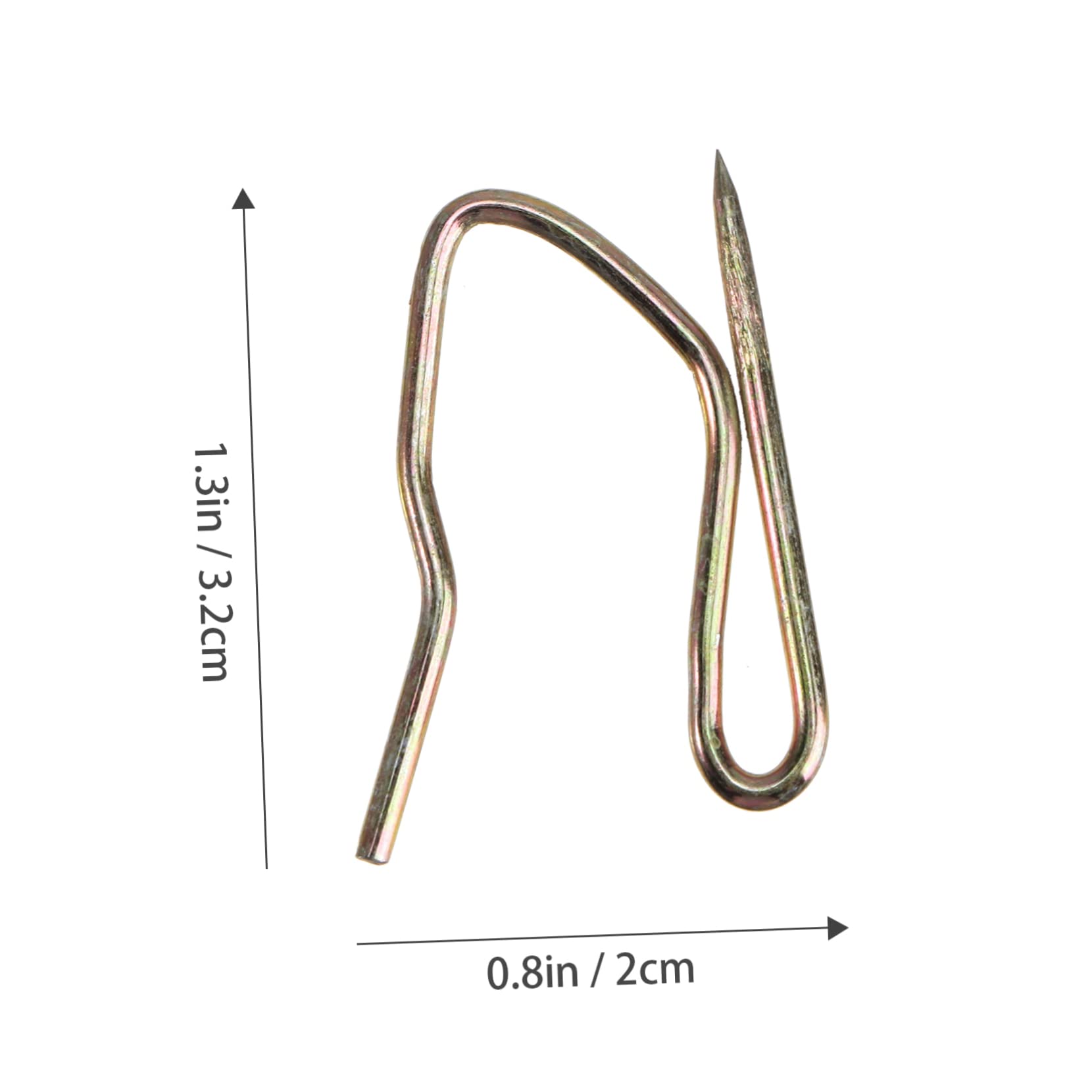 GRIRIW Curtain Hook Mount for Curtains Holder Hooks Industrial Curtain Rod Window Curtain Stainless Steel Golden