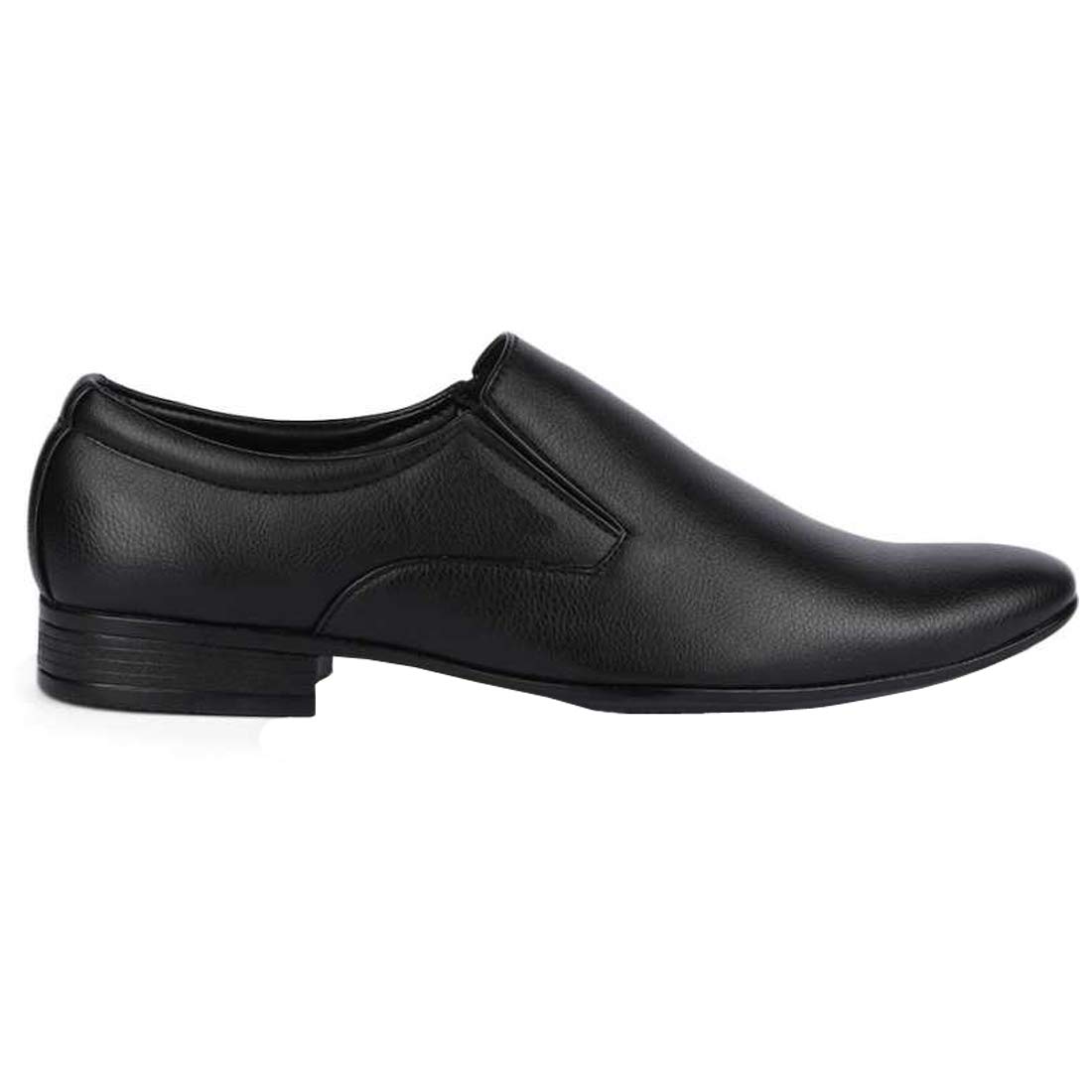 Men’s Black Formal Slip On Shoes | Premium Synthetic Leather Office & Business Dress Shoes for Men | Lightweight, Comfortable & Elegant Formal Footwear-image-15