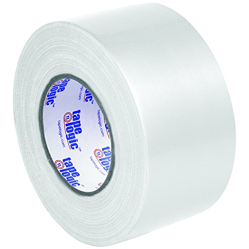 Image of Tape Logic (3 Pack) Multipurpose White Duct Tape, 3 Inch x 60 Yards, 10.0 Mil Thick, For Labeling, Patching, Temporary Repairs, Marking and Social Distancing